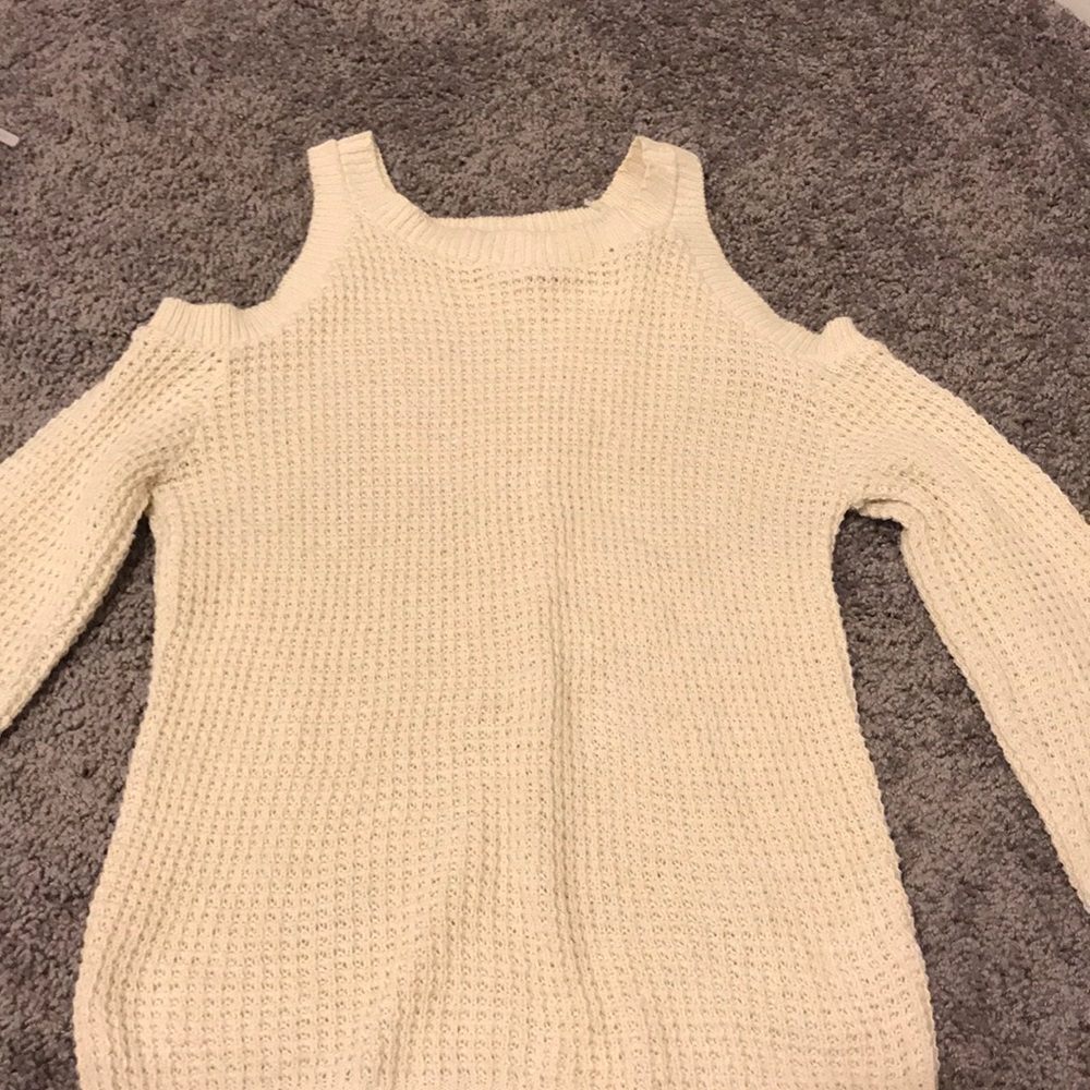 Cream knit sweater